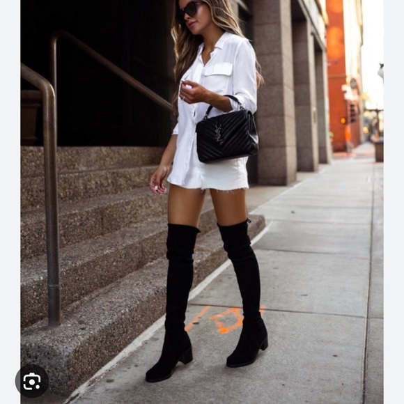 Stuart Weitzman Black Over-the-Knee Boots - Picture 1 of 1